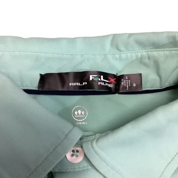 RALPH LAUREN Green Collared Short Sleeve Athletic/Golf Shirt-Size Large - Picture 5 of 7